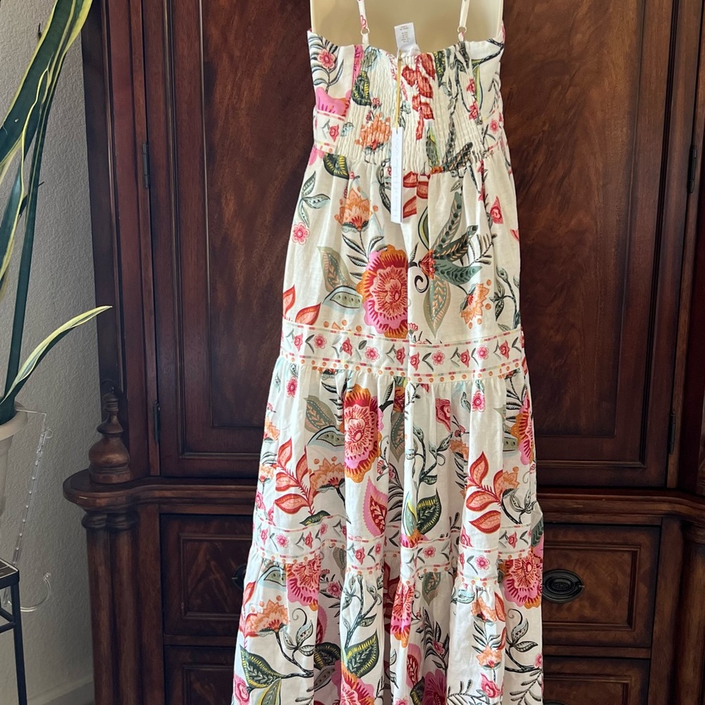 NWT House of Harlow 1960 Pink and Green Floral Dress - Picture 7 of 9